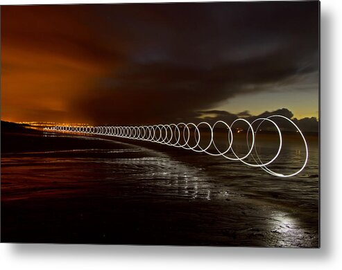 Saunton Sands Metal Print featuring the photograph Light play on Saunton Sands by Pete Hemington