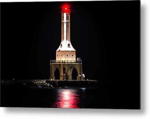 Lighthouse Metal Print featuring the photograph Lighthouse Ghosts by James Meyer