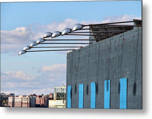 Building Metal Print featuring the photograph Lights Above by Rory Siegel