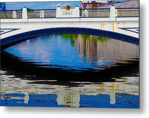 Sharon Popek Metal Print featuring the photograph Sean Heuston Dublin Bridge by Sharon Popek