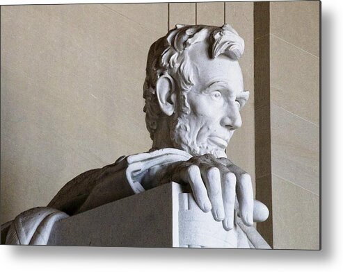 Lincoln Statue Metal Print featuring the photograph Lincoln Hand by Alice Gipson