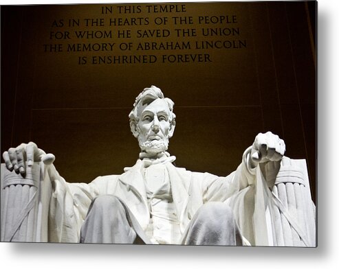 Washington D.c. Metal Print featuring the photograph Lincoln Memorial by John McGraw