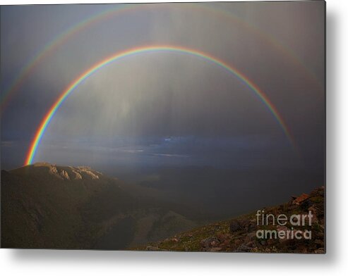 Rainbows Metal Print featuring the photograph Lincoln's Double by Jim Garrison