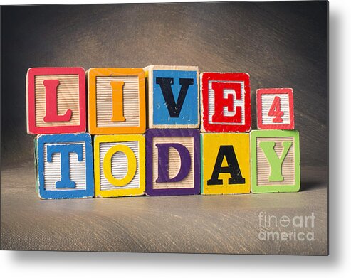 Live For Today Metal Print featuring the photograph Live For Today by Art Whitton