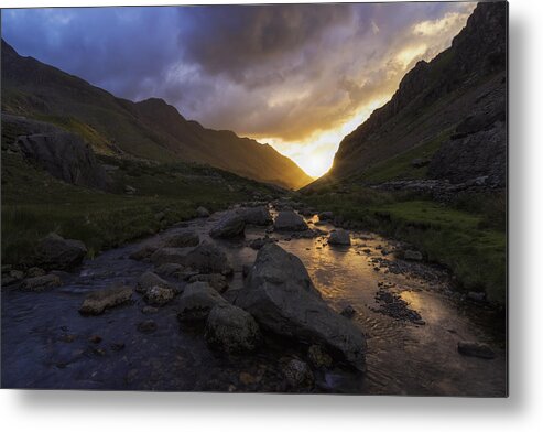 Clouds Metal Print featuring the photograph Llanberis Pass by Ian Mitchell