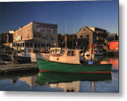Lobster Metal Print featuring the photograph Lobster Boat Belfast Maine IMG 5851 by Greg Kluempers