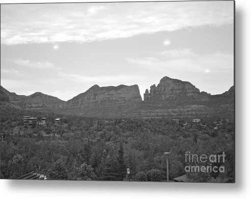 Sedona Metal Print featuring the photograph Locals say dont worry about the lights by Pamela Walrath