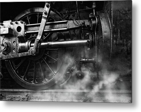 Still Life Metal Print featuring the photograph Locomotive Breath by Holger Droste