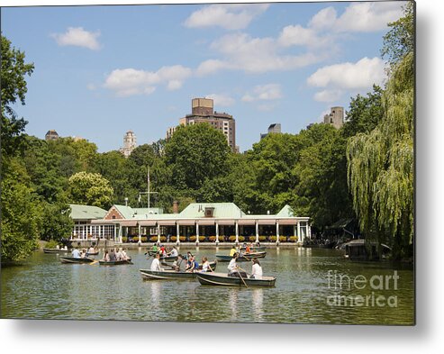 New York City Metal Print featuring the photograph Loeb Boathouse by Bob Phillips