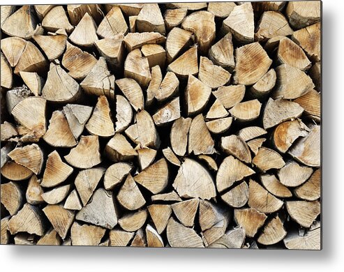 Log Metal Print featuring the photograph Logs background by Dutourdumonde Photography