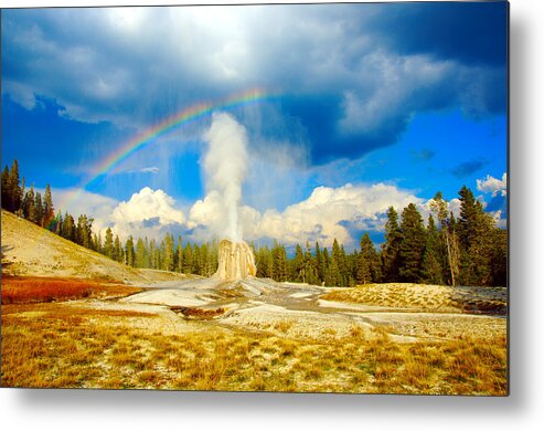 Lone Metal Print featuring the photograph Lone Star Geyser by Tranquil Light Photography