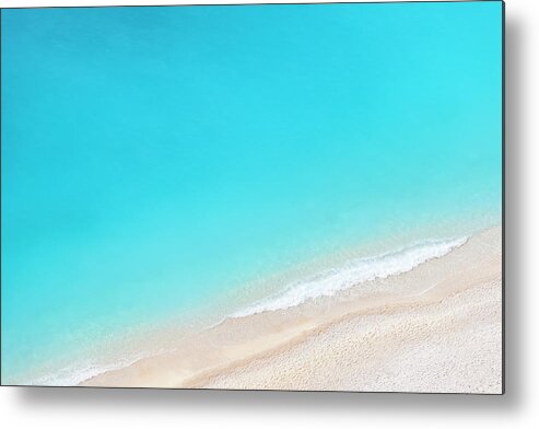 Greece Metal Print featuring the photograph Lonely Beach by Tadejzupancic