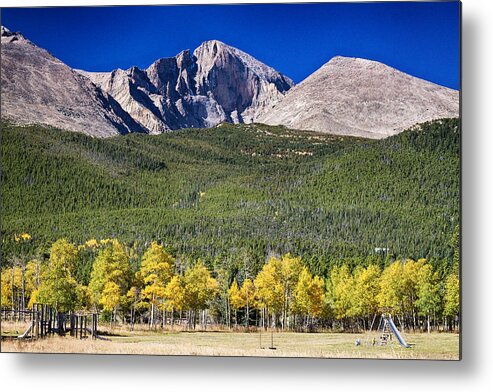 Longs Peak Metal Print featuring the photograph Longs Peak a Colorado Playground by James BO Insogna