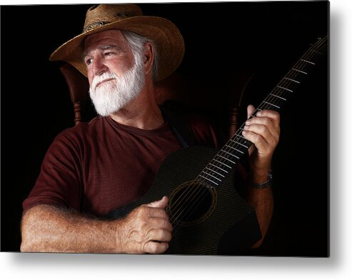 Guitar Metal Print featuring the photograph Lost in Song by Daniel George