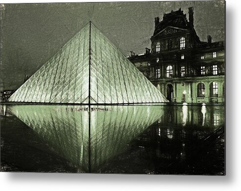 Louvre Metal Print featuring the painting Louvre Paris by Art