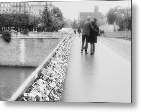 France Metal Print featuring the photograph Lovers and locks by Hugh Smith