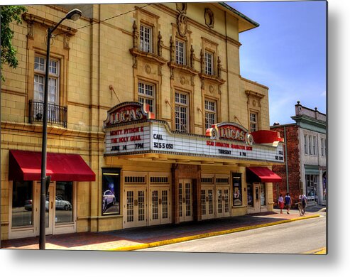 Lucas Theatre For The Arts Metal Print featuring the photograph Lucas Theatre For The Arts by Greg and Chrystal Mimbs