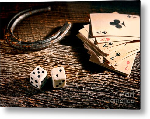 Craps Metal Print featuring the photograph Lucky by Olivier Le Queinec