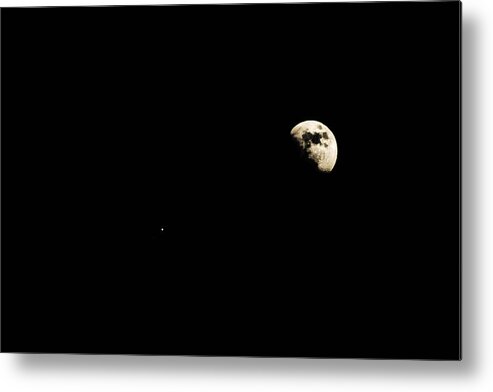 Moon Metal Print featuring the photograph Lunar Fun by Jessica Brown