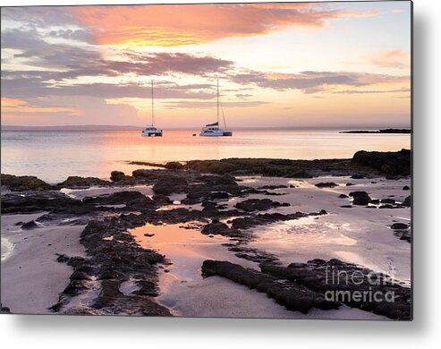 Catamarans Metal Print featuring the photograph Luxury and serenity catamarans at Cabbage Tree Beach Jervis Bay by Leah-Anne Thompson