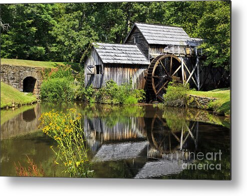 Maybry Mill Metal Print featuring the photograph Mabry Mill in Virginia by Jill Lang