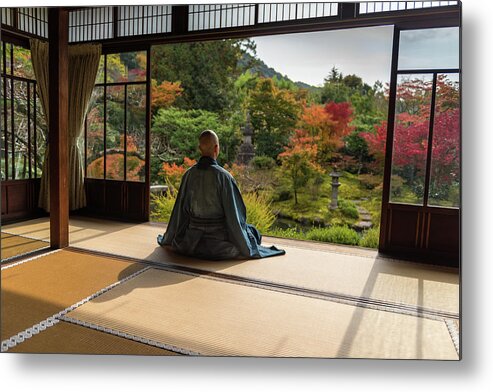 Japan Metal Print featuring the photograph Ma??ditation by Marc Pelissier