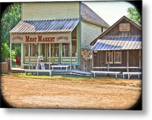 Wichita Metal Print featuring the photograph Main Street Meat Market by Barbara Dean