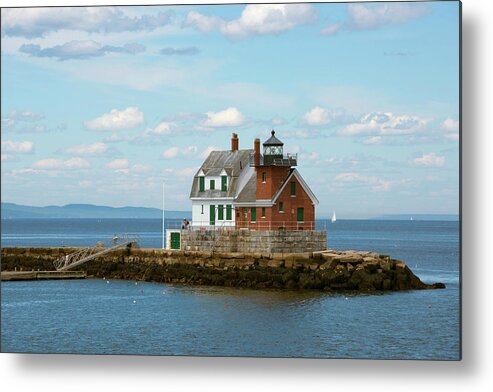 Atlantic Ocean Metal Print featuring the photograph Maine, Rockland, Penobscot Bay by Cindy Miller Hopkins
