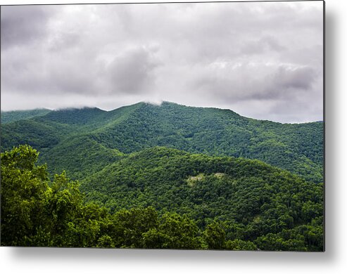 Blue Ridge Metal Print featuring the photograph Majestic Green by Carolyn Marshall