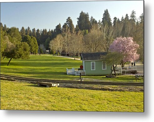  Metal Print featuring the photograph March Sunset Roaring Camp by Larry Darnell