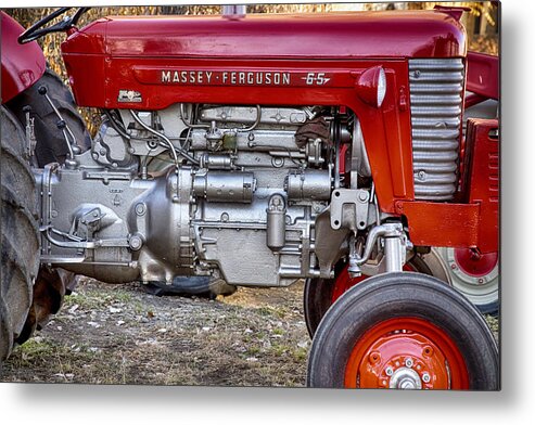 Tractor Metal Print featuring the photograph Massey - Feaguson 65 Engine by James BO Insogna