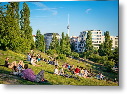 Scenics Metal Print featuring the photograph Mauerpark in Berlin, Germany by Nikada