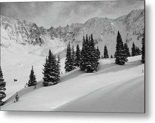 Landscape Metal Print featuring the photograph Mayflower Gulch Monochrome by Eric Glaser