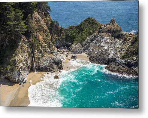Mcway Falls Metal Print featuring the photograph McWay Falls Big Sur by Priya Ghose