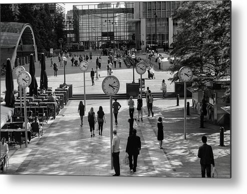 London Metal Print featuring the photograph Meet Me by the Clock by Nicky Jameson