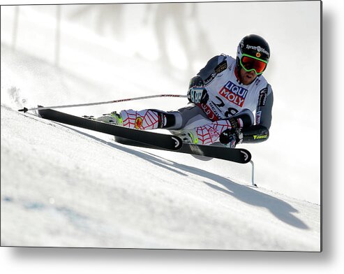Skiing Metal Print featuring the photograph Mens Super-g by Doug Pensinger