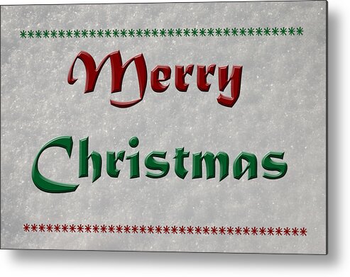 Merry Christmas Metal Print featuring the photograph Merry Christmas by Aimee L Maher ALM GALLERY