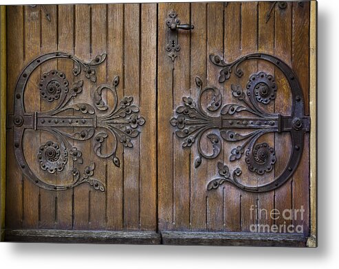 Chateau Metal Print featuring the photograph Metalwork by Charles Lupica