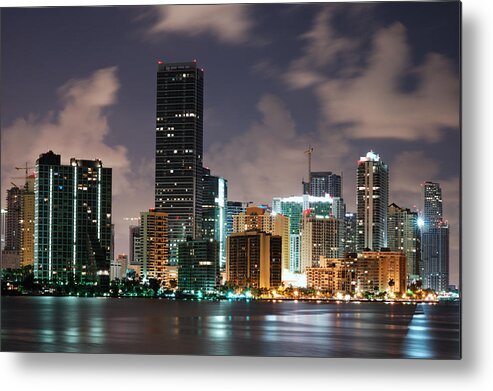 Trading Metal Print featuring the photograph Miami Brickell Growing by Jfmdesign