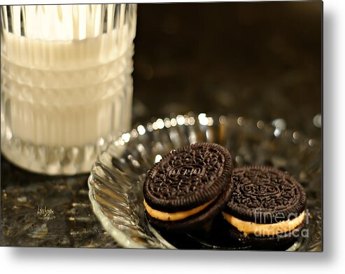 Cookies Metal Print featuring the photograph Midnight Snack by Lois Bryan