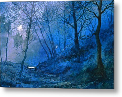 Nocturne Metal Print featuring the painting Midsummer Night's Dream by Glenn Marshall