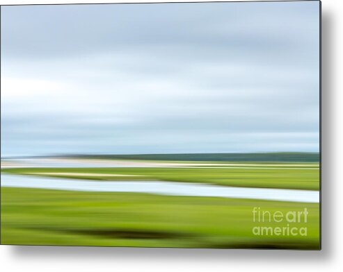 Abstract Metal Print featuring the digital art Mill Creek Marsh 1 by Susan Cole Kelly Impressions