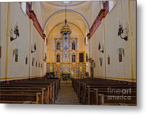 Church Metal Print featuring the photograph Mission San Jose by Cathy Alba