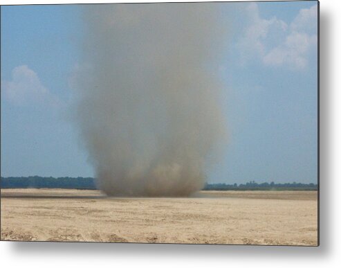 Landscpe Metal Print featuring the photograph Mississippi Dust Devil by Fortunate Findings Shirley Dickerson