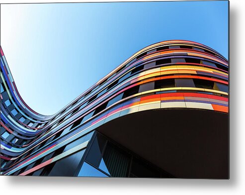 Working Metal Print featuring the photograph Modern Office Architecture by Mf-guddyx