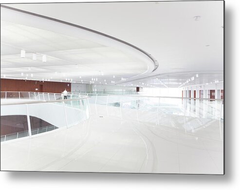 Empty Metal Print featuring the photograph Modern Office Building by Beijingstory