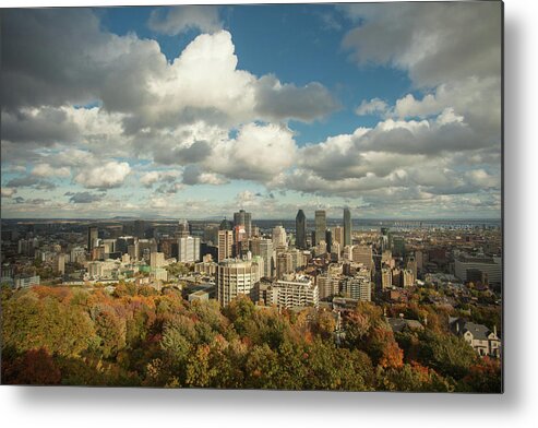 Downtown District Metal Print featuring the photograph Montreal, Cloudy Autumn Day by Ryan Reisert Photography
