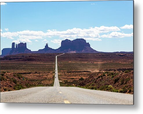 Scenics Metal Print featuring the photograph Monument Valley Road, Route 163 by Deimagine