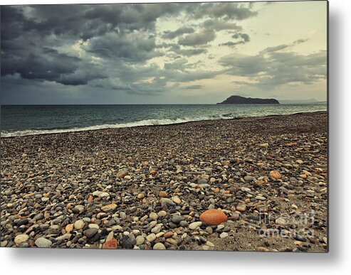Island Metal Print featuring the photograph Moody landscape by Sophie McAulay