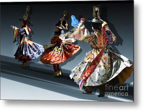 Asia Metal Print featuring the digital art Moonlight dance graphics by Angelika Drake